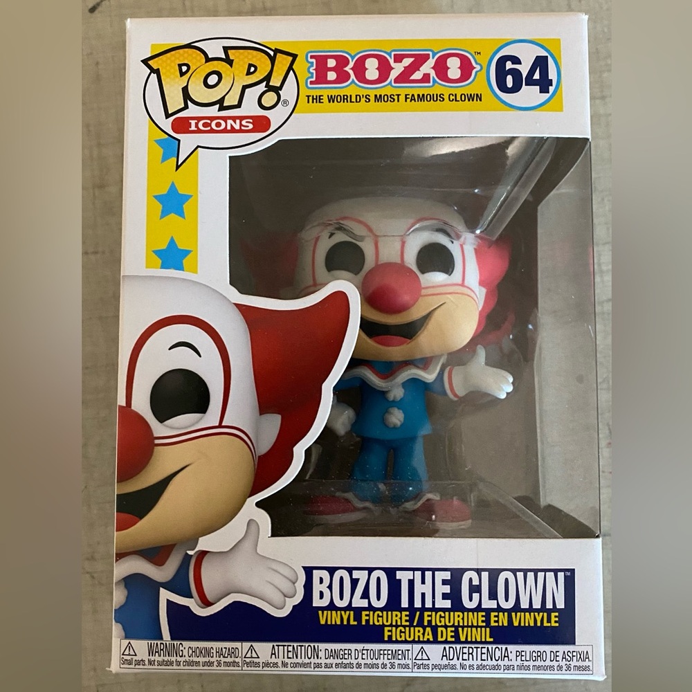 Pop icon bozo the clown. New inbox never opened.